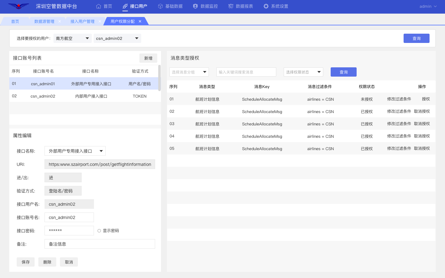 4.2用户权限分配页 数据中台后台管理文档 看云