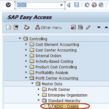 Creation Of Profit Center using Standard Hierarchy in SAP