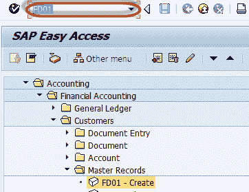 How to Create One Time Customer FD01 in SAP