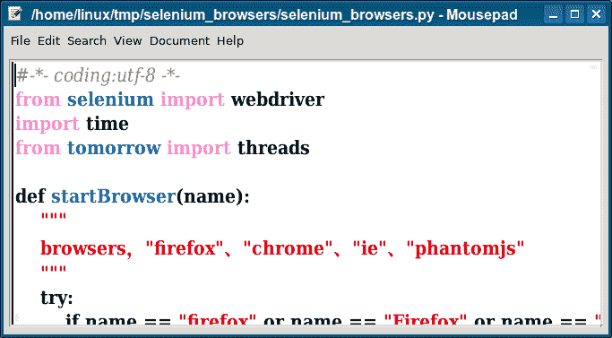 selenium browsers
