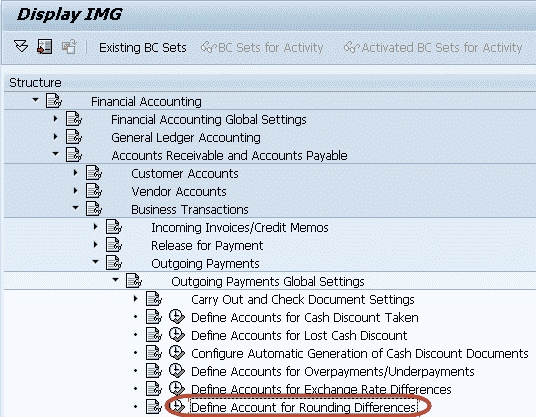 Posting Rounding Differences in SAP Tutorial
