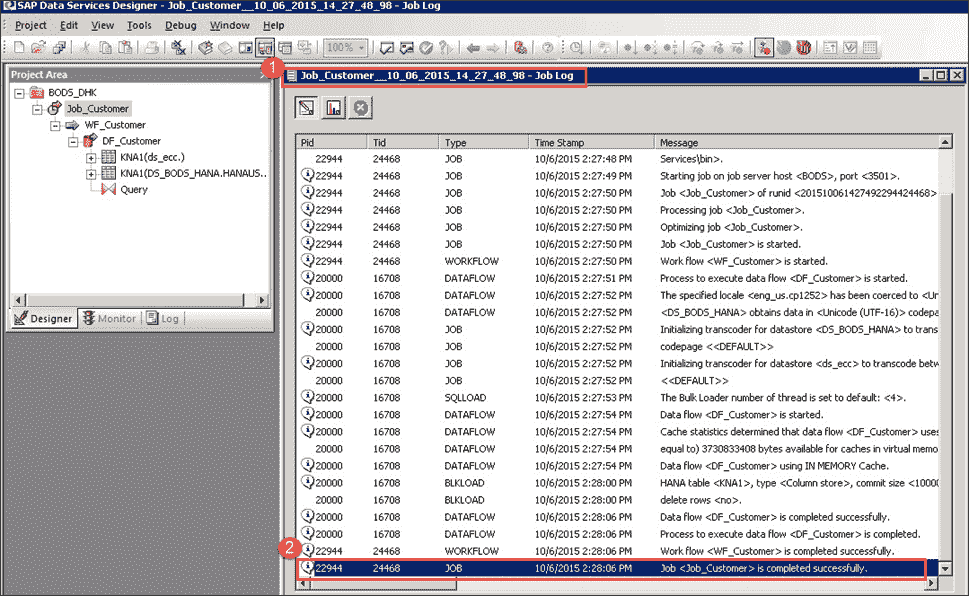 SAP DS (Data Services) in HANA
