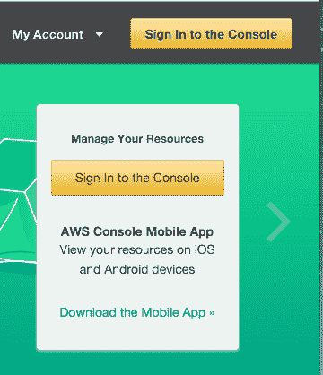 AWS Sign-in Button