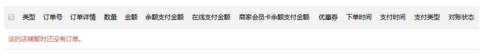 商家微店对账