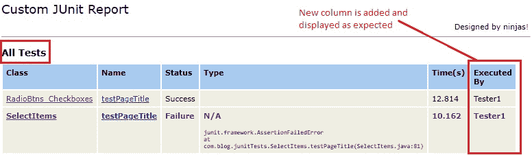 After adding a column