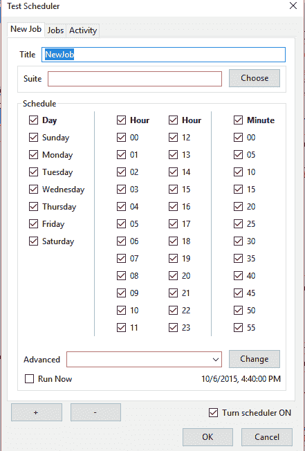 Test Scheduler