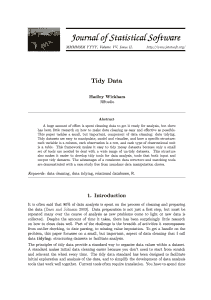 tidy data