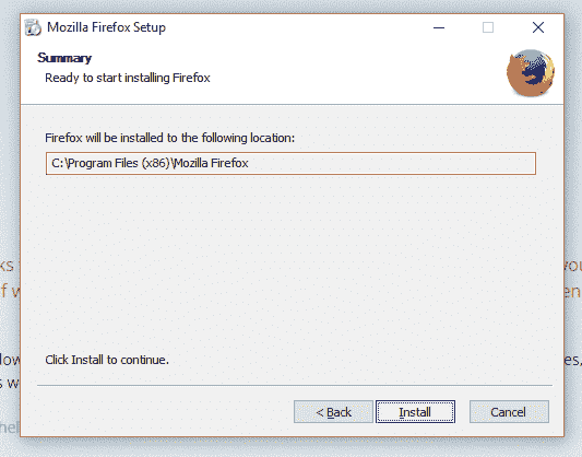 Firefox Setup Wizard 3