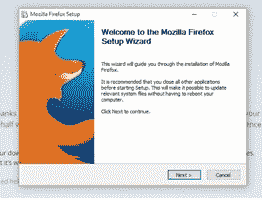 Firefox Setup Wizard 1