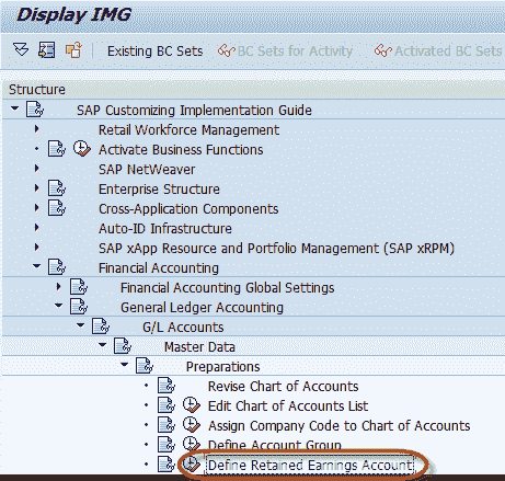 How to Define Retained Earnings Account in SAP