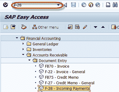 How to post Customer Incoming Payments F-28 in SAP