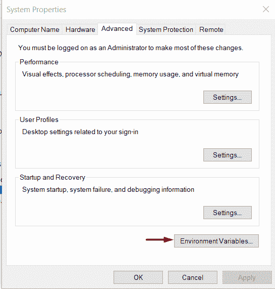 java maven install exampleClcik on environmental variables