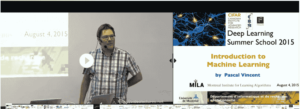 Deep Learning Summer School at Montreal