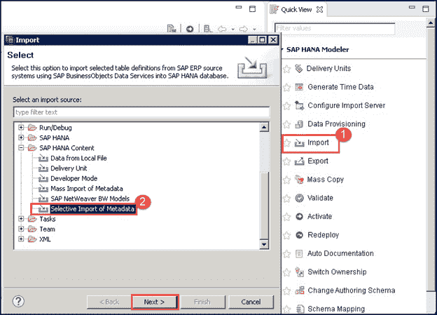 SAP DS (Data Services) in HANA