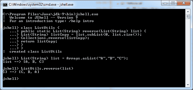 jshell example
