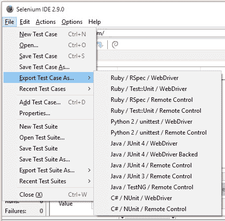 File Menu