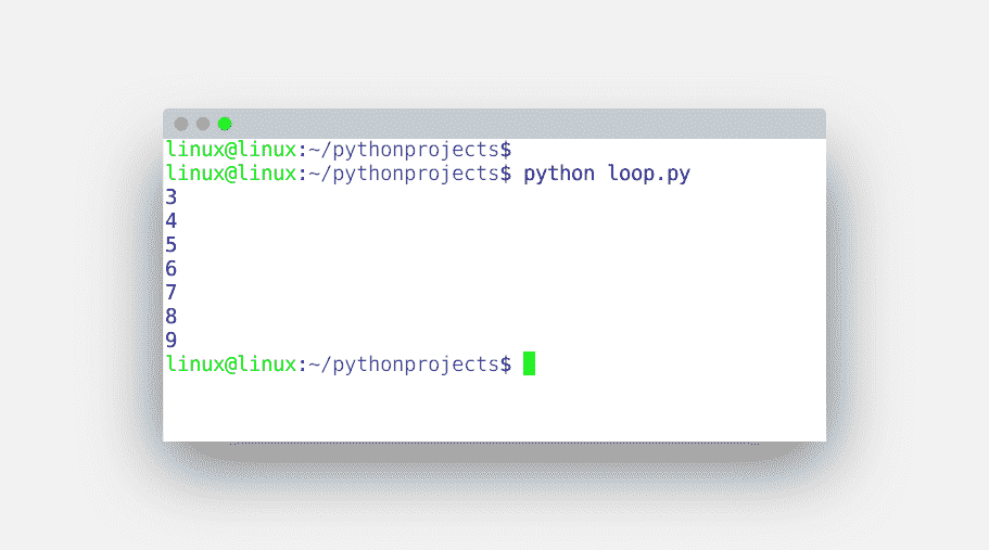 while loop output