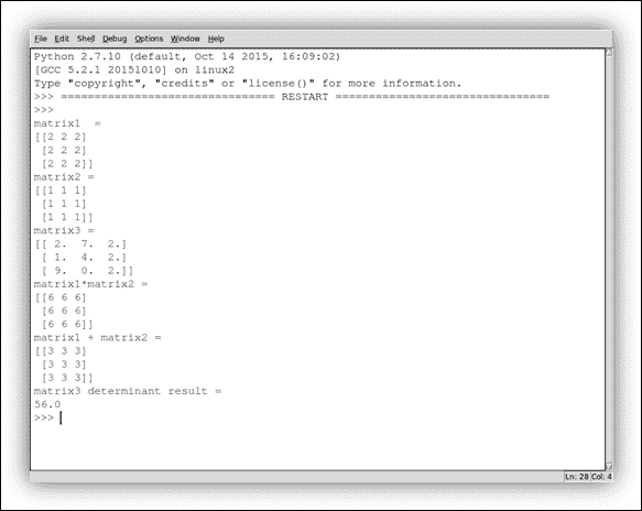Tensor handling
