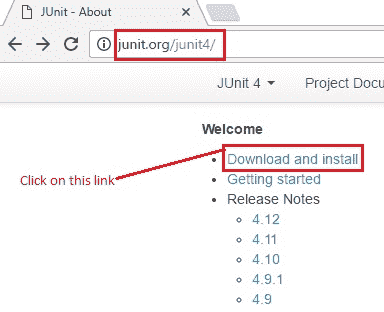Junit download link