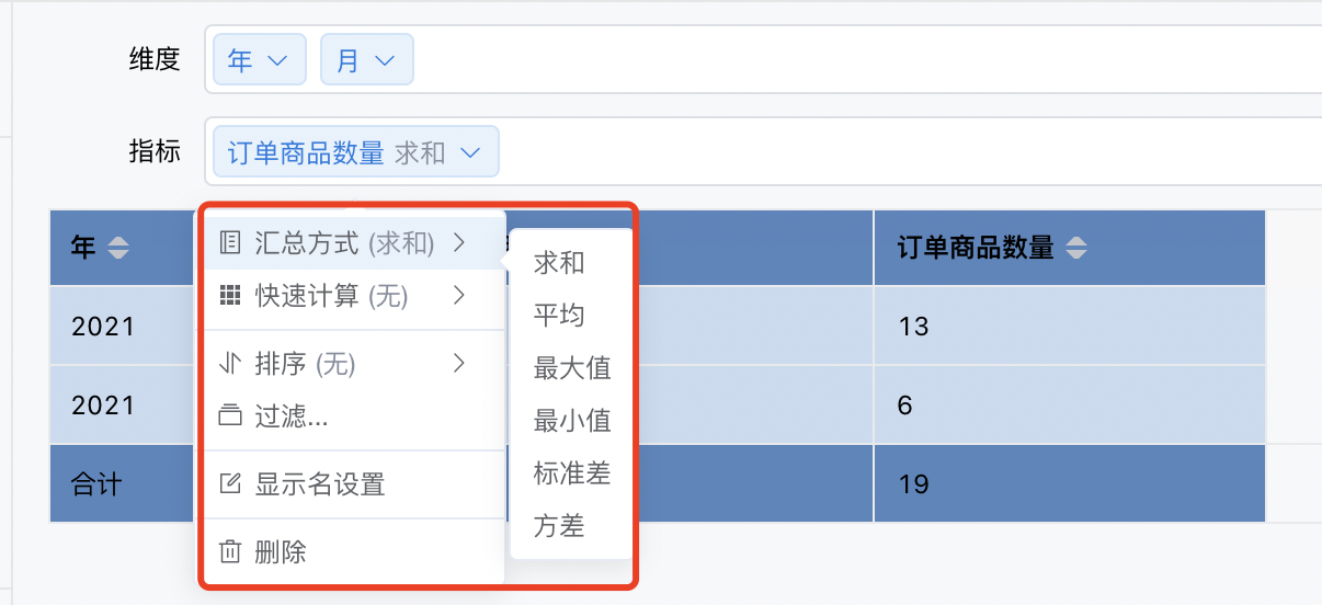 指标设置