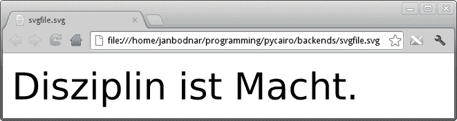 SVG file in Chrome