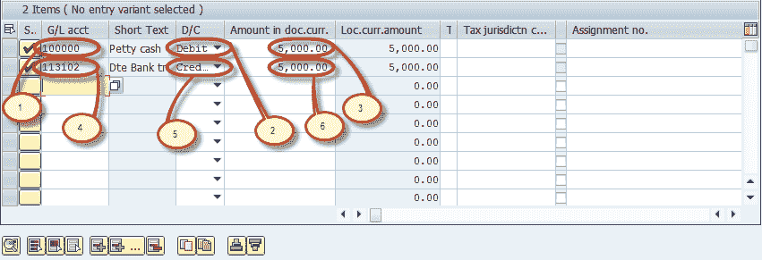 How to perform a Journal Entry Posting FB50 in SAP