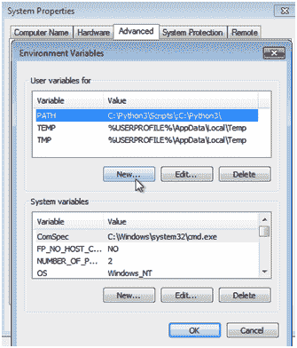 Python installation in Windows Enviornment Variable