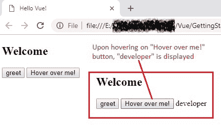 mouseover event