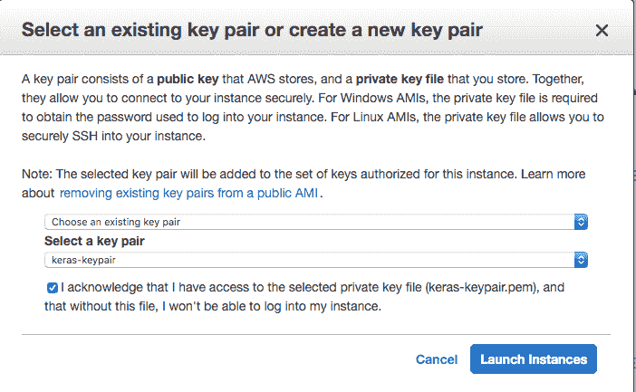 Select Your Key Pair