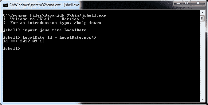 jshell custom import