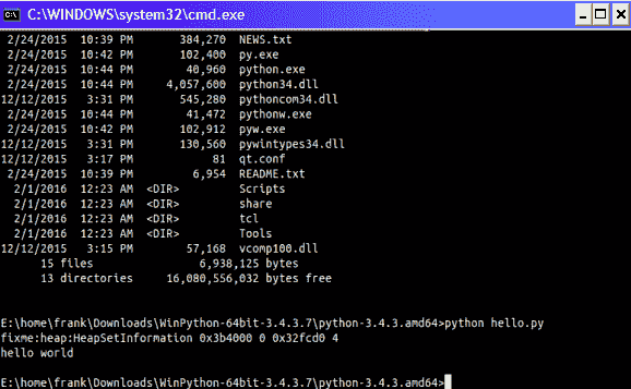 python windows
