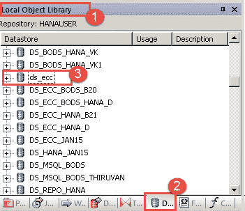 SAP DS (Data Services) in HANA