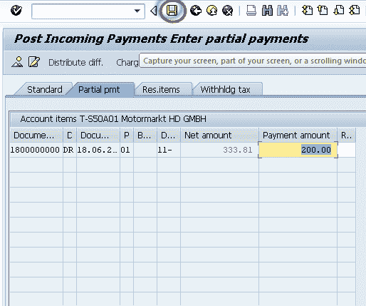 Partial Method: Incoming & Outgoing Partial Payments Posting in SAP