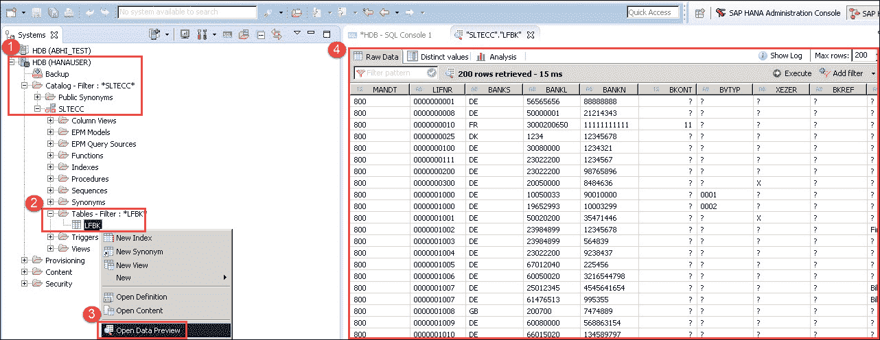 SLT (SAP Landscape Transformation Replication Server) in SAP HANA