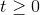 t\geq0