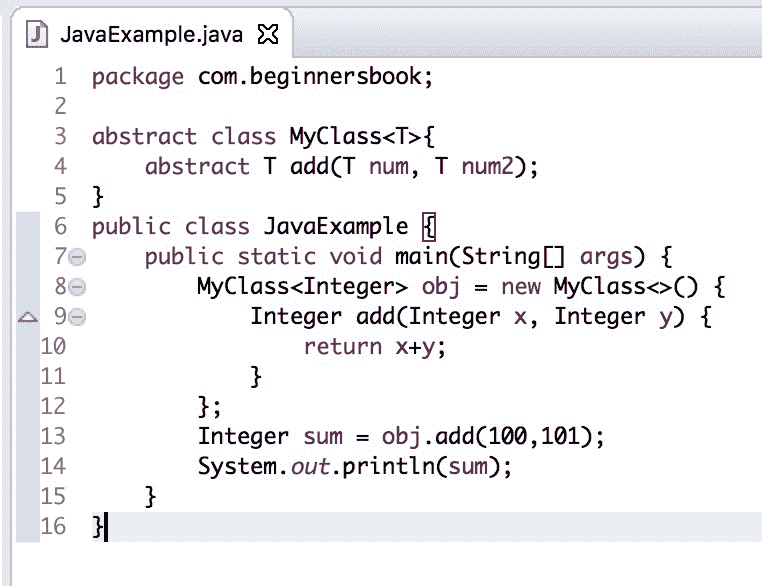 java 9 Diamond operator enhancements