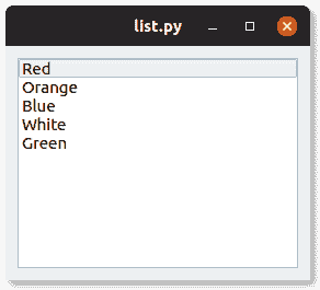 pyqt listbox