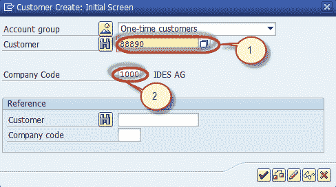 How to Create One Time Customer FD01 in SAP