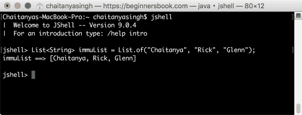 Java 9 creating non empty immutable list