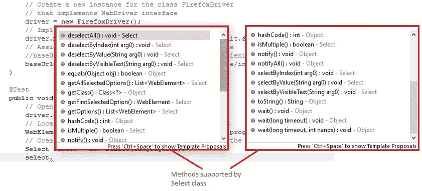 Select class methods