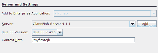 Server and Settings