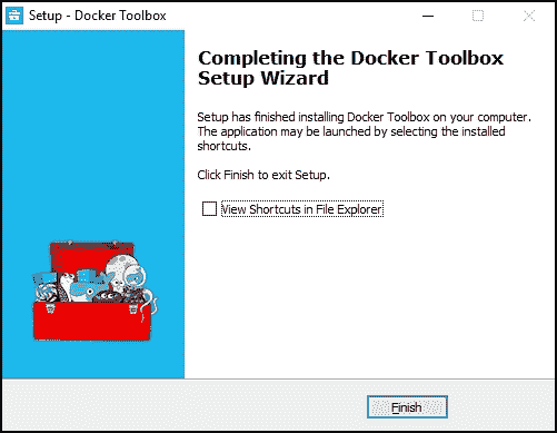 Downloading the Docker toolbox installer