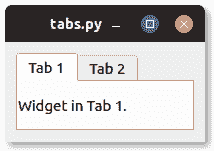 tabs in pyqt window