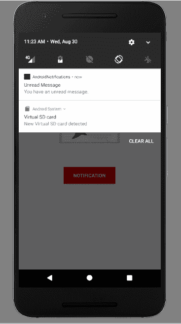 new notification