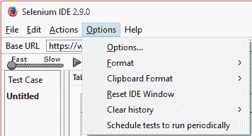 Options Menu