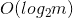 O(log_2m)