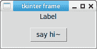 tkinter frame button