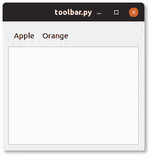 qt toolbar pyqt