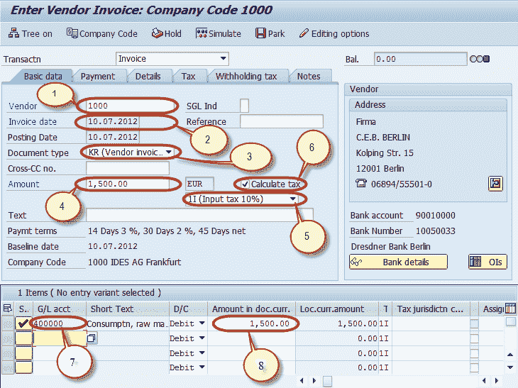 Withholding Tax in SAP during Vendor Invoice & Payment Posting