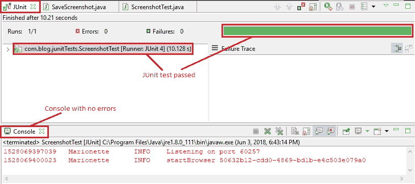 Eclipse output